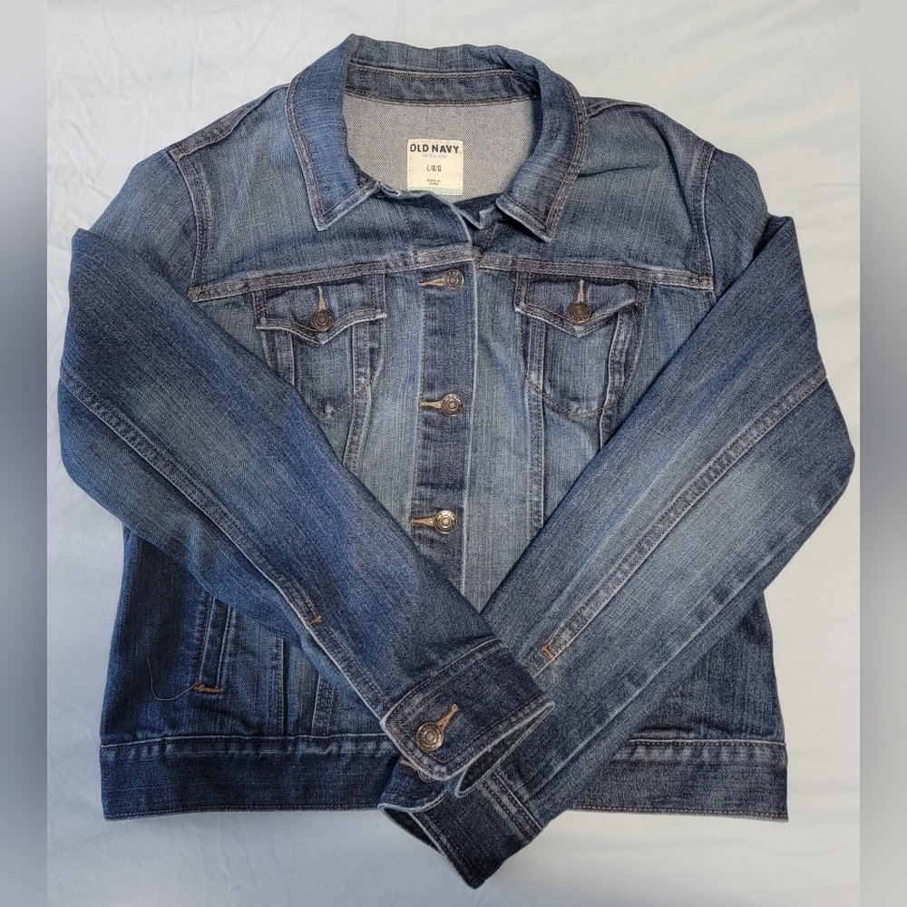Old Navy Dark Denim Jacket, Woman's Large
